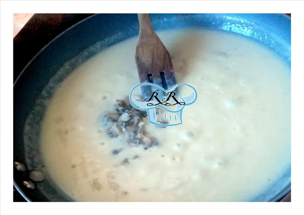 Bechamel de almejas